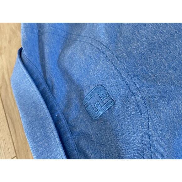 Footjoy Solid Stretch Polo Shirt Buffalo Logo Blue Men’s 2XL Embroidered sleeve - Picture 10 of 10